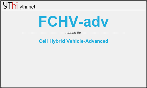 What does FCHV-ADV mean? What is the full form of FCHV-ADV?