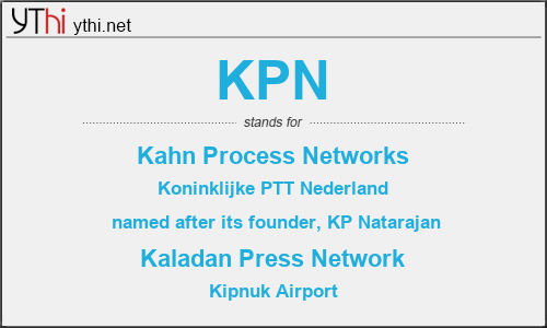 What does KPN mean? What is the full form of KPN?
