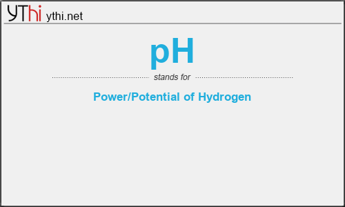 What does PH mean? What is the full form of PH?