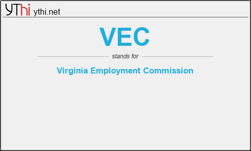 What does VEC mean? What is the full form of VEC?