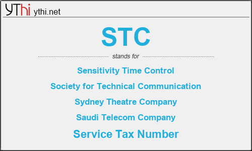 What does STC mean? What is the full form of STC?