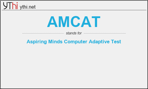 What does AMCAT mean? What is the full form of AMCAT?