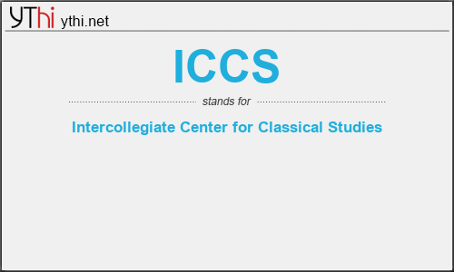 What does ICCS mean? What is the full form of ICCS?