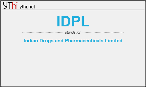 What does IDPL mean? What is the full form of IDPL?