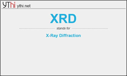 What does XRD mean? What is the full form of XRD?