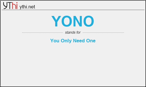 What does YONO mean? What is the full form of YONO?