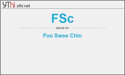 What does FSC mean? What is the full form of FSC?