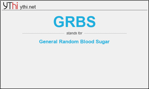 What does GRBS mean? What is the full form of GRBS?