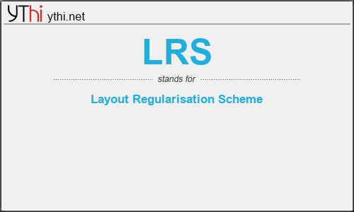 What does LRS mean? What is the full form of LRS?