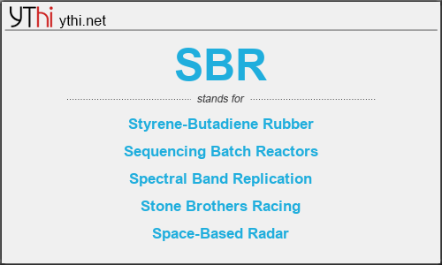 What does SBR mean? What is the full form of SBR?