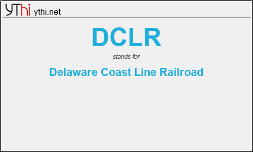 What does DCLR mean? What is the full form of DCLR?