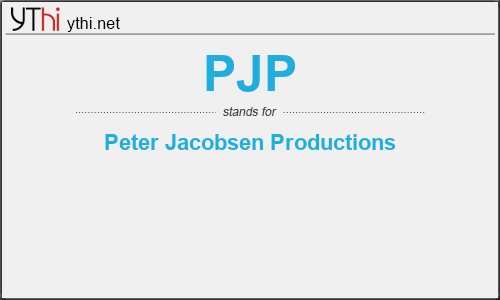 What does PJP mean? What is the full form of PJP?