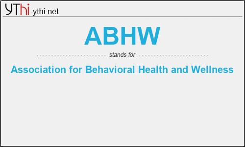 What does ABHW mean? What is the full form of ABHW?