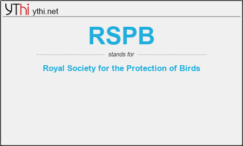 What does RSPB mean? What is the full form of RSPB?