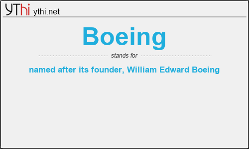 What does BOEING mean? What is the full form of BOEING?