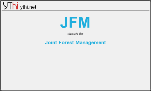 What does JFM mean? What is the full form of JFM?