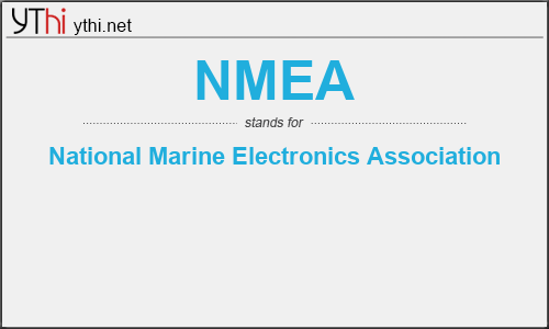 What does NMEA mean? What is the full form of NMEA?
