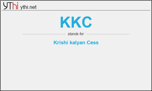 What does KKC mean? What is the full form of KKC?