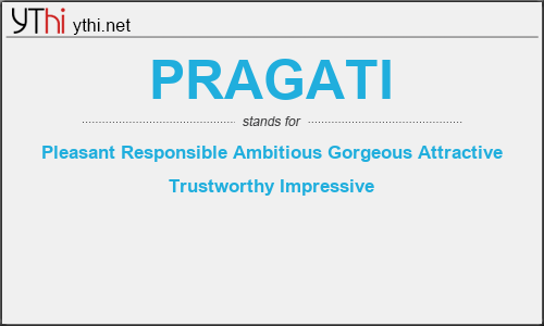 What does PRAGATI mean? What is the full form of PRAGATI?