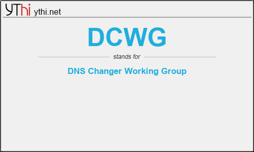 What does DCWG mean? What is the full form of DCWG?