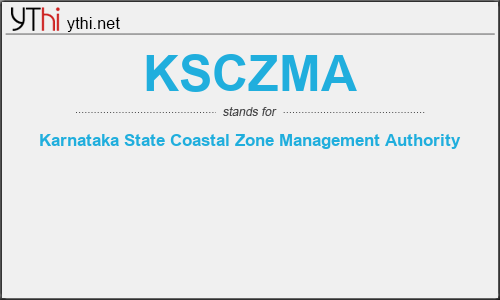 What does KSCZMA mean? What is the full form of KSCZMA?