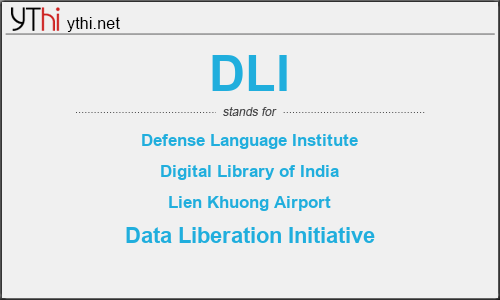 What does DLI mean? What is the full form of DLI?