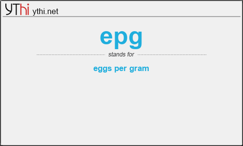 What does EPG mean? What is the full form of EPG?