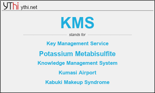 What Does 'KMS' Mean?  Acronyms by