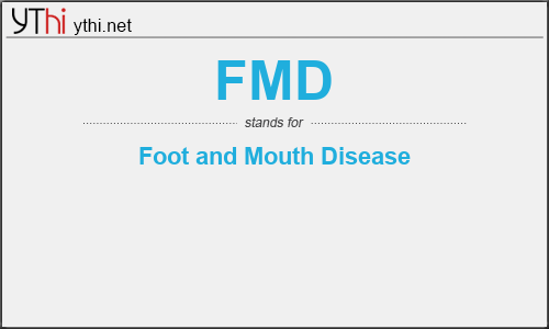 What does FMD mean? What is the full form of FMD?