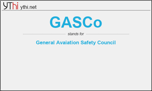 What does GASCO mean? What is the full form of GASCO?