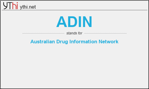 What does ADIN mean? What is the full form of ADIN?