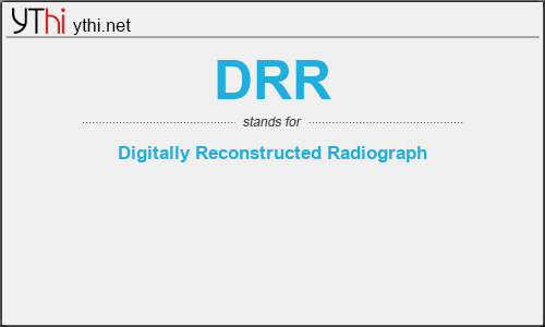 What does DRR mean? What is the full form of DRR?