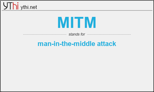 What does MITM mean? What is the full form of MITM?