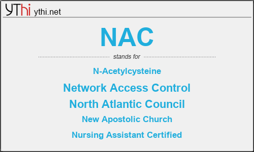 What does NAC mean? What is the full form of NAC?