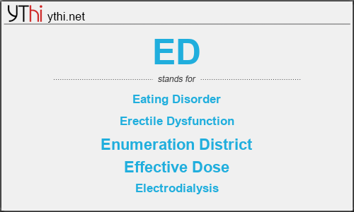 What does ED mean? What is the full form of ED?