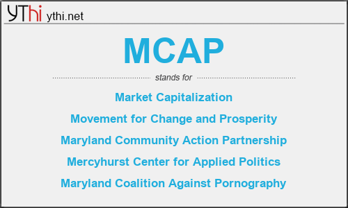 What does MCAP mean? What is the full form of MCAP?