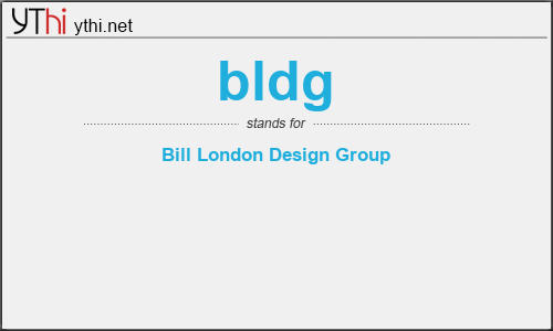 What does BLDG mean? What is the full form of BLDG?