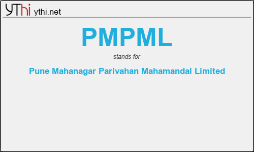 What does PMPML mean? What is the full form of PMPML?