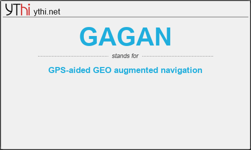 What does GAGAN mean? What is the full form of GAGAN?