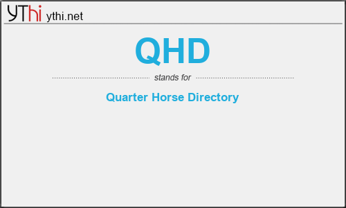 What does QHD mean? What is the full form of QHD?