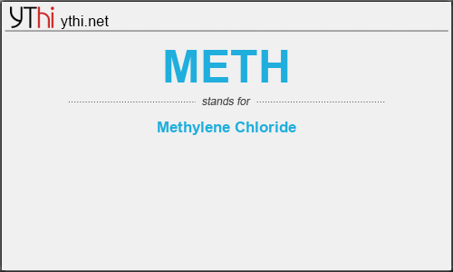 What does METH mean? What is the full form of METH?