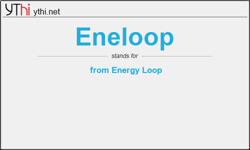 What does ENELOOP mean? What is the full form of ENELOOP?