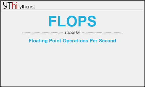 What does FLOPS mean? What is the full form of FLOPS?