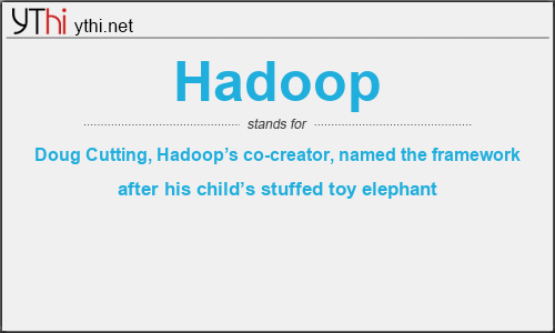 What does HADOOP mean? What is the full form of HADOOP?