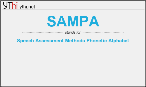 What does SAMPA mean? What is the full form of SAMPA?