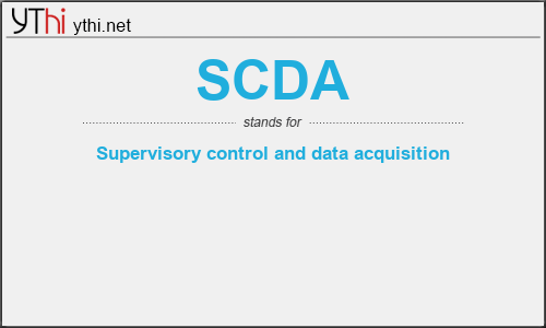 What does SCDA mean? What is the full form of SCDA?