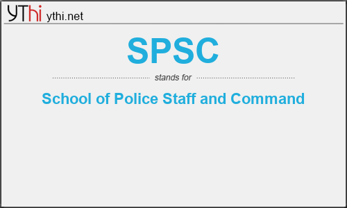 What does SPSC mean? What is the full form of SPSC?