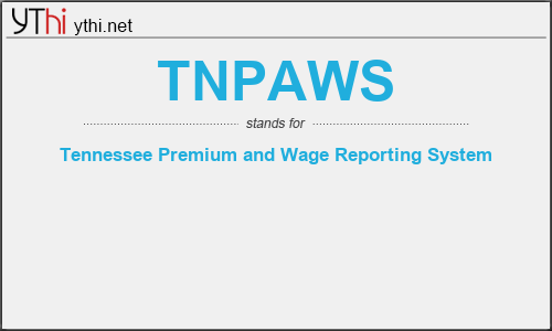 What does TNPAWS mean? What is the full form of TNPAWS?