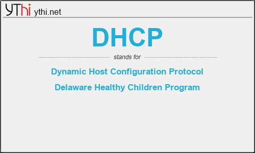 What does DHCP mean? What is the full form of DHCP?