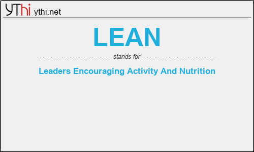 What does LEAN mean? What is the full form of LEAN?